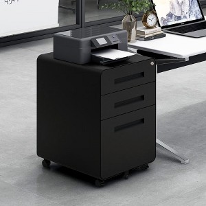 VASIP Drawer Mobile Filing Cabinet,Multifunctional Storage Cabinet with Lock, Suitable For Home Office Under the Desk - 1 of 4