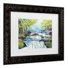 Trademark Fine Art - Jeanette Vertentes The Waterfall Matted Framed Art - 3 of 4