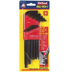 Eklind - Ball-Hex-L - SAE - Long Arm Ball End Hex L-Key Set - 13 Pieces - 1 of 1