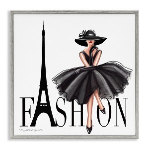 Stupell Industries Parisian Fashion Illustration, 12" x 12" - 1 of 4