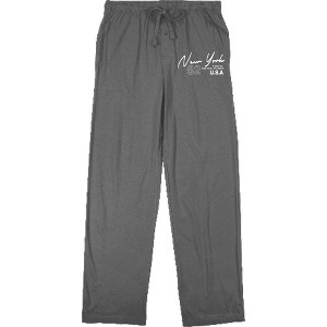 80th Street, New York, NY 10075 USA Men's Sleep Pajama Pants - 1 of 2