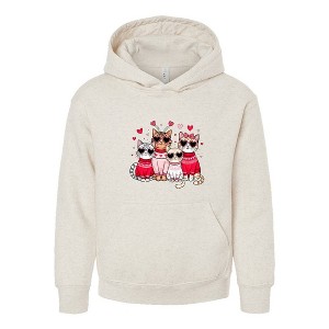 The Juniper Shop Valentine Kittens Youth Graphic Hoodie - 1 of 3
