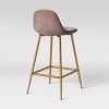 Copley Counter Height Barstool Blush Velvet/Brass - Project 62™ - image 4 of 4