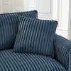 SEVOBAL Sofas Lazy Sofa Chair with Backrest and Armrests Comfortable Cushioned Single Chair for Living Room Bedroom, Blue, 35.2"*26.8"*18.5" - 3 of 4