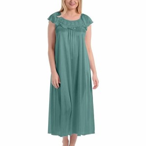 Ezi Satin Silk Nightgown For Women - 1 of 4