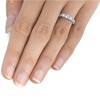 Pompeii3 1/2ct 3 Stone Diamond Ring 14K White Gold - 4 of 4