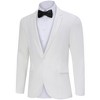 Tuxedo Jackets for Men One Button Slim Fit Formal Suits Blazer with Bow Tie Formal Blazer for Men - 2 of 4