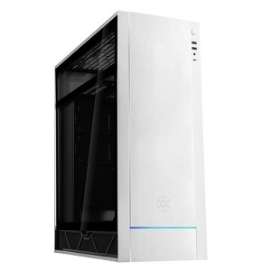 SilverStone Technology ALTA F1 Silver - Aluminum Bezel, Steel Body, ATX M/B Support, 2x 3.5" & 2x 2.5" Drive Bays, 120/140mm Top & 120mm  Fan Slots - 1 of 4