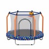 HFYee 4.6FT Toddler Trampoline Mini Basketball Hoop & Safety Guard for Ages 1.5-4 Dual-Use - 3 of 4