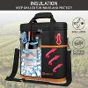 OPUX 3 Bottle Wine Carrier Tote, Insulated Leakproof Cooler Travel Bag, Portable Picnic BYOB Beach Party Gift Christmas - 2 of 4