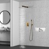 CASAINC 10" Inch Wall Mounted Square Shower System Set with Handheld Spray - 3 of 3
