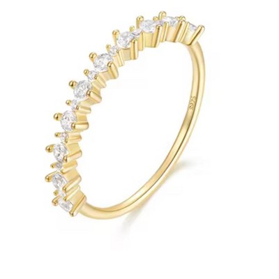 Hollywood Sensation Serene Delicate Ring with AAAAA Cubic Zirconia