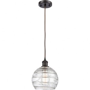 Ballston - 1 Light Athens Deco Swirl Mini Pendant In IndustrialStyle-10 Inches Tall and 8 Inches Wide - 1 of 1