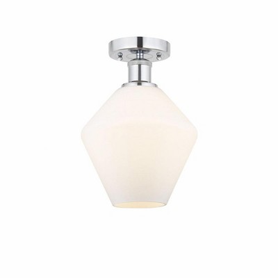 Cindyrella - 1 Light Semi-Flush Mount In Nautiical Style-11.25 Inches Tall and 8 Inches Wide