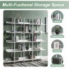 Industrial 5 Tiers Home Office Bookcase Bookshelf, Open Cabinet Display Shelf with Metal Frame for Living Room-Tanpinhause - 3 of 4