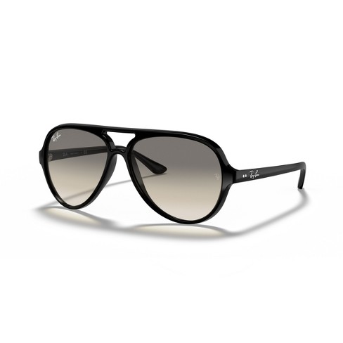 Men's Rubberized Plastic Aviator Sunglasses - Original Use™ Black