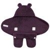 Hudson Baby Infant Girl Animal Faux Shearling Baby Outdoor Stroller Sack Wrap, Purple, One Size - 3 of 3