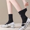 Anna-Kaci Women's 3 - Pack Crew Socks with Embroidered Bow Detail and Soft Comfortable Knit Fabric - 2 of 4