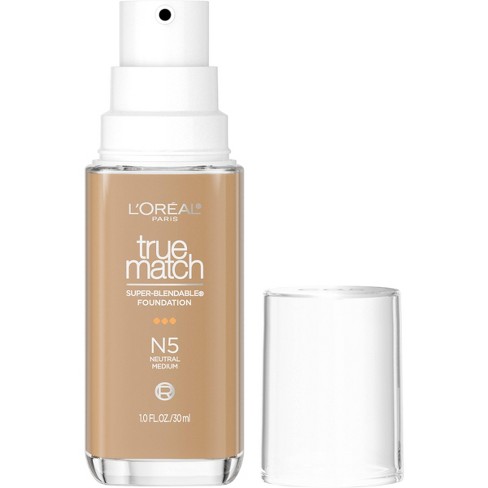  L'Oreal Paris Makeup True Match Super-Blendable Liquid  Foundation, True Beige N5, 1 Fl Oz,1 Count : Everything Else