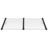 vidaXL Door Canopy Black and Transparent 60"x35.4" Polycarbonate - 3 of 4