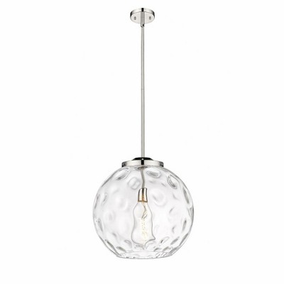 Athens Water Glass - 1 Light Pendant In Industrial Style-17.13 Inches Tall and 15.75 Inches Wide