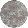 Brown And Ivory Abstract Washable Indoor Outdoor Area Rug - 4 of 4