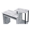 Royal Hampton Computer Desk with Built In Bookshelf, Antique White and Black, Antique White and Black - 4 of 4