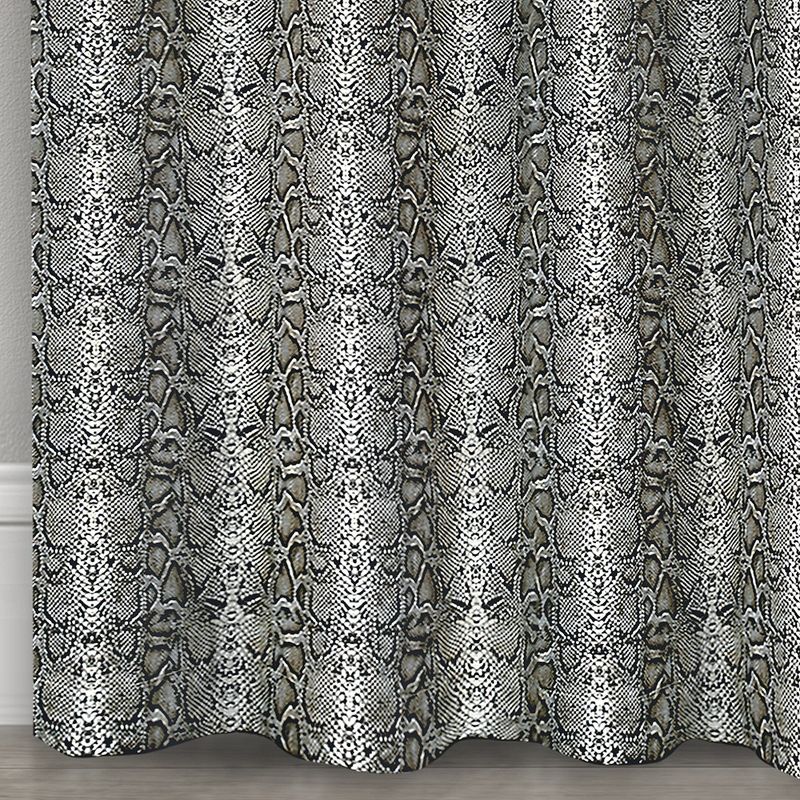 Kate Aurora Safari Living 2 Piece Python Room Darkening Grommet Top Curtain Panels, 4 of 6