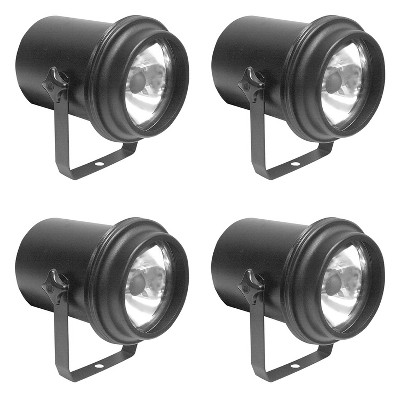 ADJ Products PL-1000 DJ Party 30 Watt Par Can Halogen Pin Spot Light Stage Lighting (4 Pack)