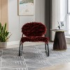 Aash Modern Accent Chair with Metal Frame, Premium High Density Soft Single Lazy Sofa for Living Room Bedroom, Indoor Furniture - The Pop Home - 4 of 4