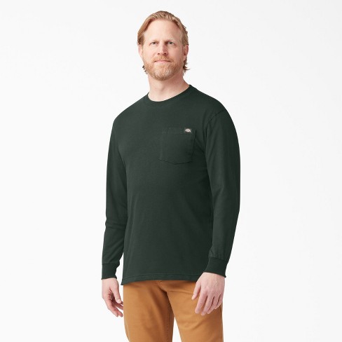 Dickies Heavyweight Long Sleeve Pocket T-shirt, Hunter Green (gh