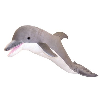 Brand New 13" Long Free Shipping! BJ Toy Company Dolphin Stuffed Plush Toy 