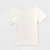 Toddlers 2pk Adaptive Short Sleeve Christmas 'Wreath/Puppy' Graphic T-Shirt - Cat & Jack™ Cream/Red - 2 of 3