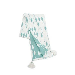 carol & frank 50" x 60" Granby Surf Woven Super Soft Cozy Accent Throw Blanket - 1 of 2