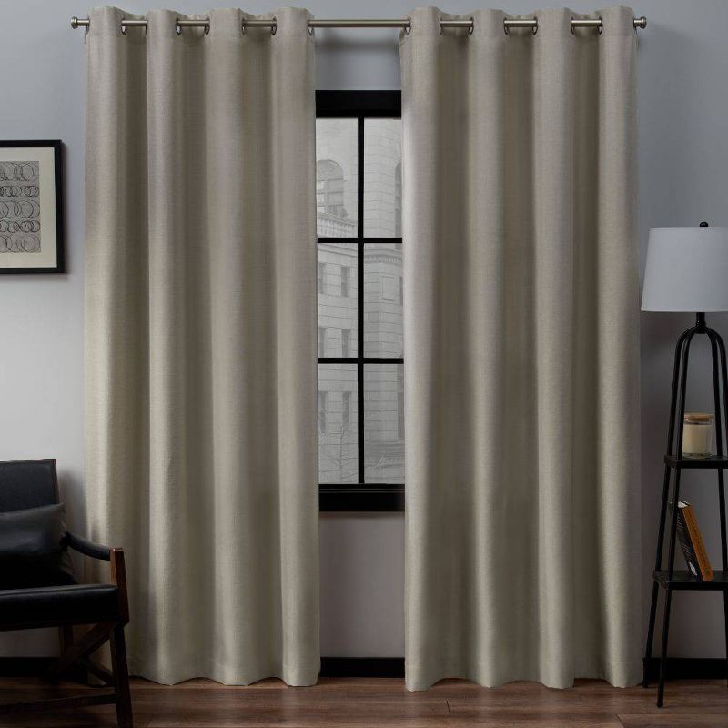 Set of 2 Loha Linen Window Curtain Panel - Exclusive Home&#153;, 1 of 13