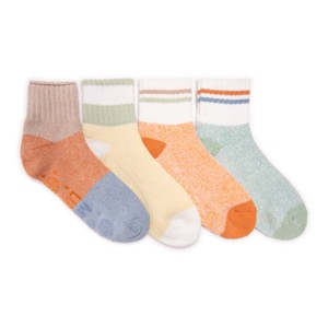 MUK LUKS Women's Set of 4 Spring Lounge Sock - 1 of 2