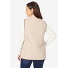 Jessica London Women's Plus Size Quilted Vest - 3 of 4