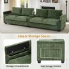Whisen 133" 4-Seater Corduroy Sofa with USB Ports & Storage Arms - 3 of 4