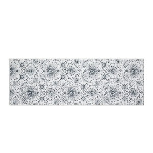 COZONY Paisley Runner Entryway Anti-Slip Vintage Distressed Area Rug, Low Pile Soft Hallway Carpet, Ultra-Thin Retro Accent Floor for Kitchen Laundry - 1 of 4