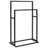 vidaXL Towel Rack Black Iron 18.9 x 9.4 x 30.9 in Towel Rack - 2 of 4