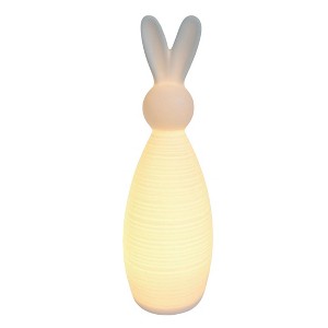 Transpac Large Light Up Ceramic Rabbit Home Decorations Easter - 1 of 1