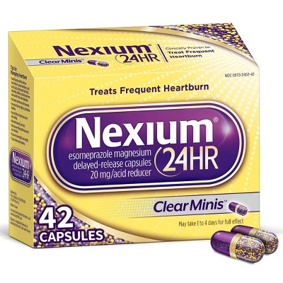 Nexium 24hr Clearminis Delayed Release Heartburn Relief Capsules ...