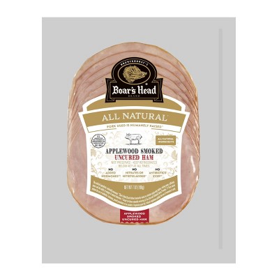 Boar's Head All Natural Sliced Applewood Ham - 7oz : Target