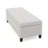 Storage Ottoman,Fabric Upholstered Button Tufted Storage Bench,Modern Multifunctional Bench,For Living Room, Bedroom End Of Bed Bench-Cuddlewood - 4 of 4