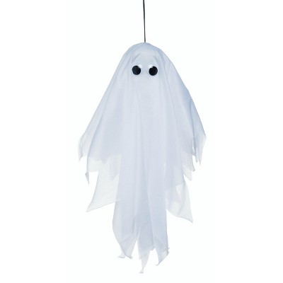 Transpac Fabric 20 in. White Halloween Shaking Ghost