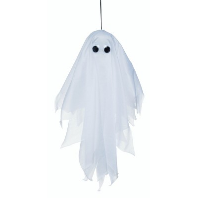 Transpac Fabric 20 in. White Halloween Shaking Ghost