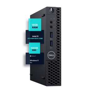 Dell Windows 11 Micro Computer | Intel 9th Gen Hexa Core | (8GB/16GB/32GB) DDR4 RAM | (250GB/500GB/1TB) SSD | Manufacturer Refurbished - 1 of 4