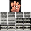 Wrapables Black & White Lace Nail Stickers Fashionable 3D Nail Art (20 sheets) - 2 of 4