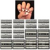 Wrapables Black & White Lace Nail Stickers Fashionable 3D Nail Art (20 sheets) - image 2 of 4