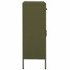 vidaXL Storage Cabinet Olive Green Steel Medium - Olive Green - 4 of 4